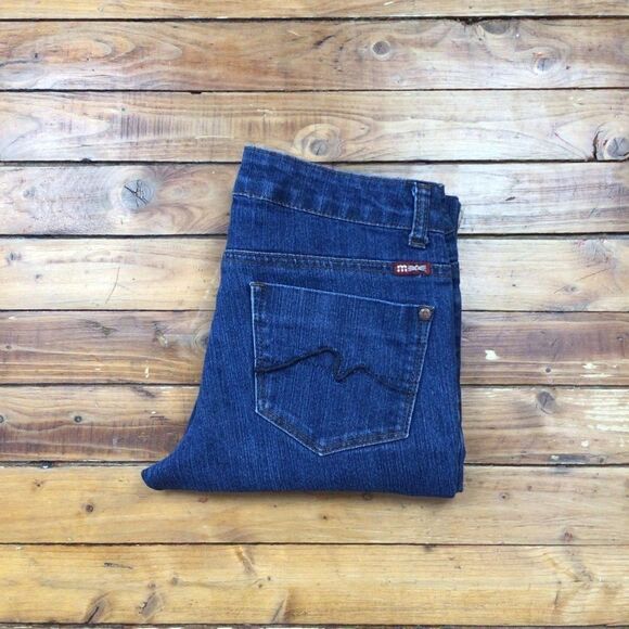 MAKERS of true originals low rise blue stretchy jeans ladies size 28 - Picture 4 of 8